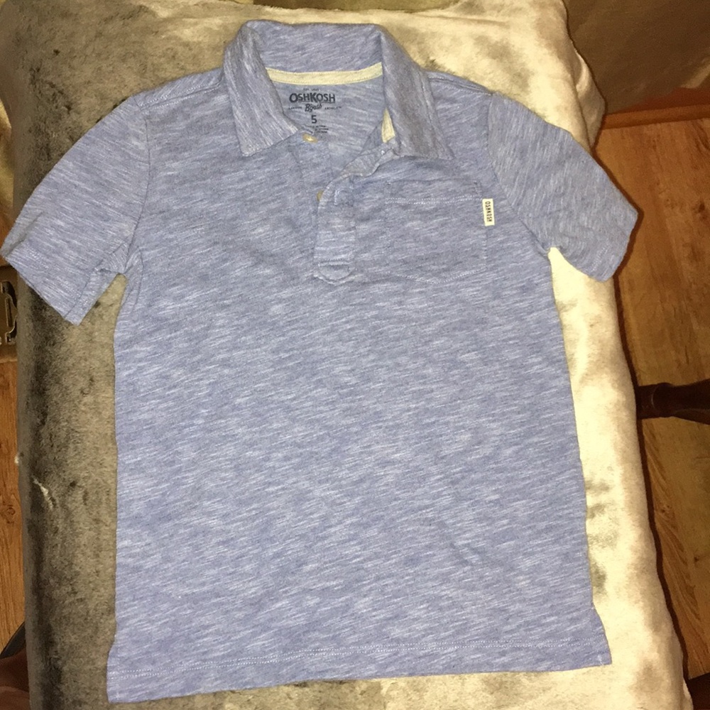 OshKosh B’gosh Light Blue Collared Boys Shirt Sz 5